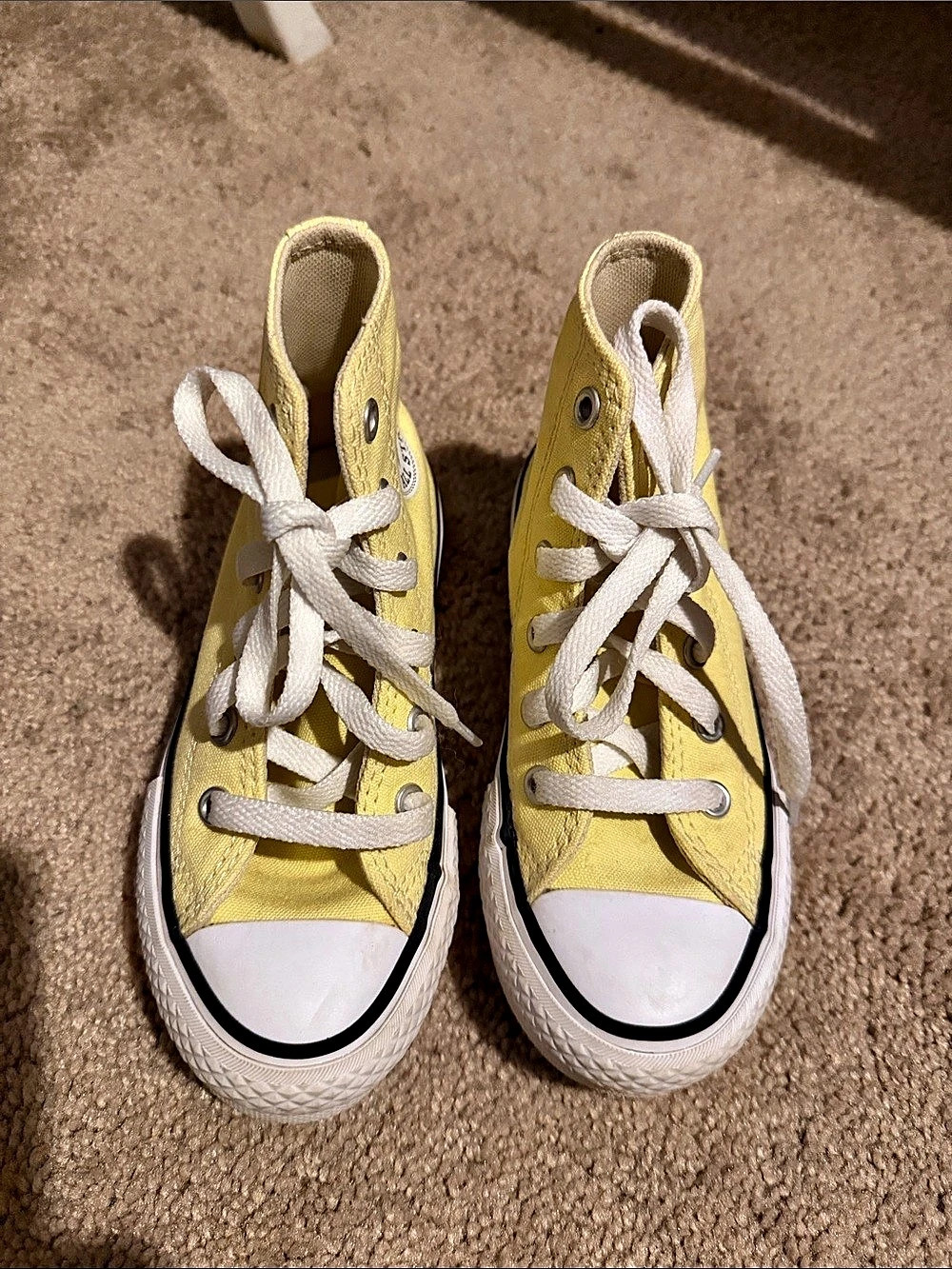 Converse Chuck Taylor All Star Lift Platform High Top Sneakers in Yellow & White